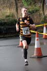 Isaac Dunn (Blaydon) finishing the Ronnie Walker Saltwell 10k Road Race, Gateshead. Photo: David T. Hewitson/Sports for All Pics
